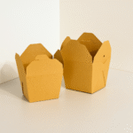 Kemasan food pail kraft coklat natural, cocok untuk makanan rice bowl, mie, dan Chinese food.