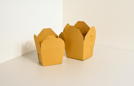 Kemasan food pail kraft coklat natural, cocok untuk makanan rice bowl, mie, dan Chinese food.